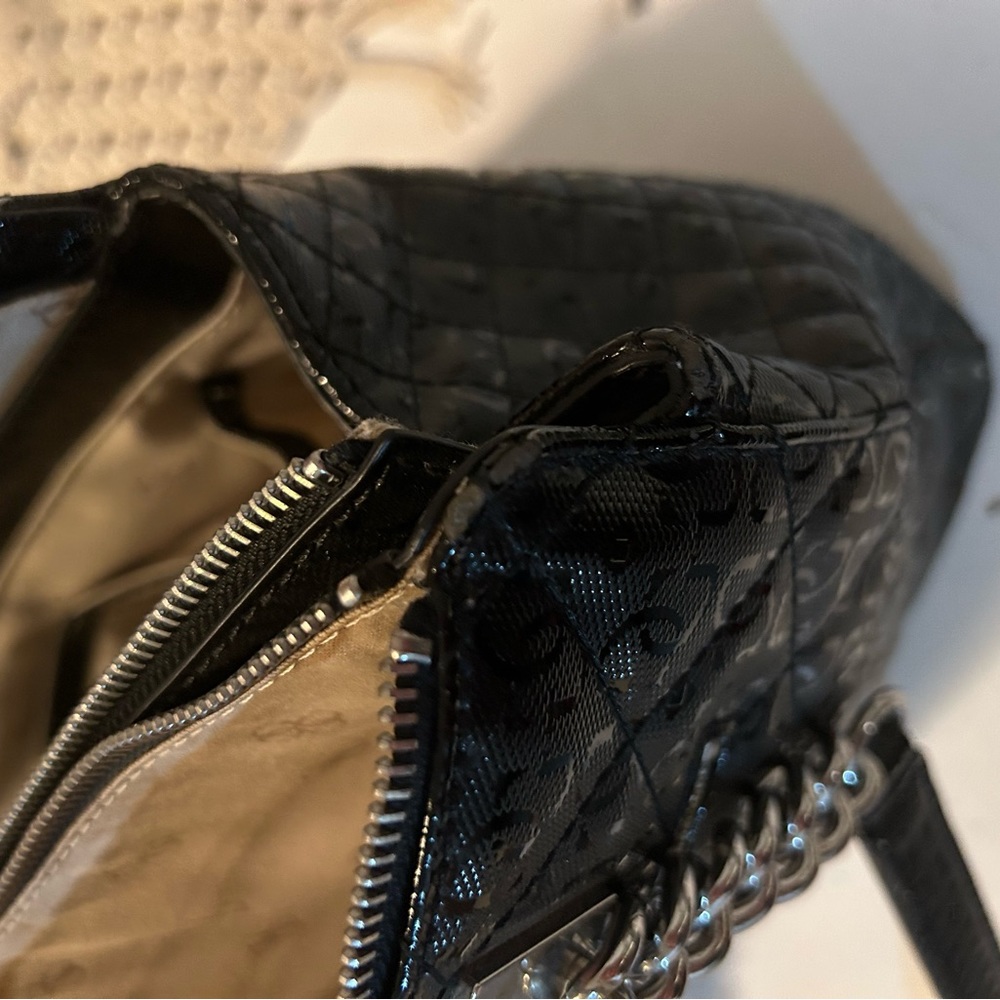Guess Black Queenie Satchel Handbag - Picture 14 of 15